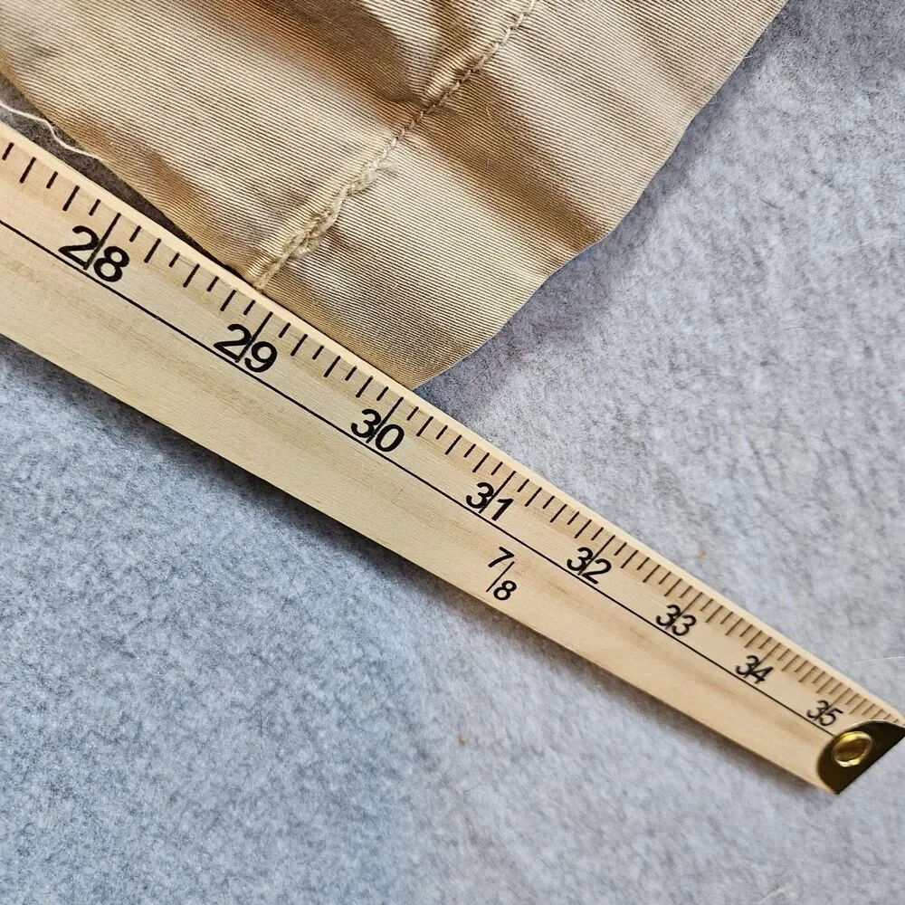 J Crew Stretch Chino Pants Mens 36x30 Brown Cotton Casual Office Work Khaki